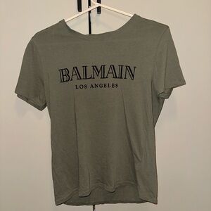BALMAIN x H&M Olive green Tshirt size XS